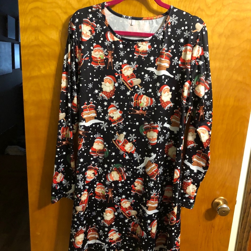 Christmas patterned tunic top/ dress
